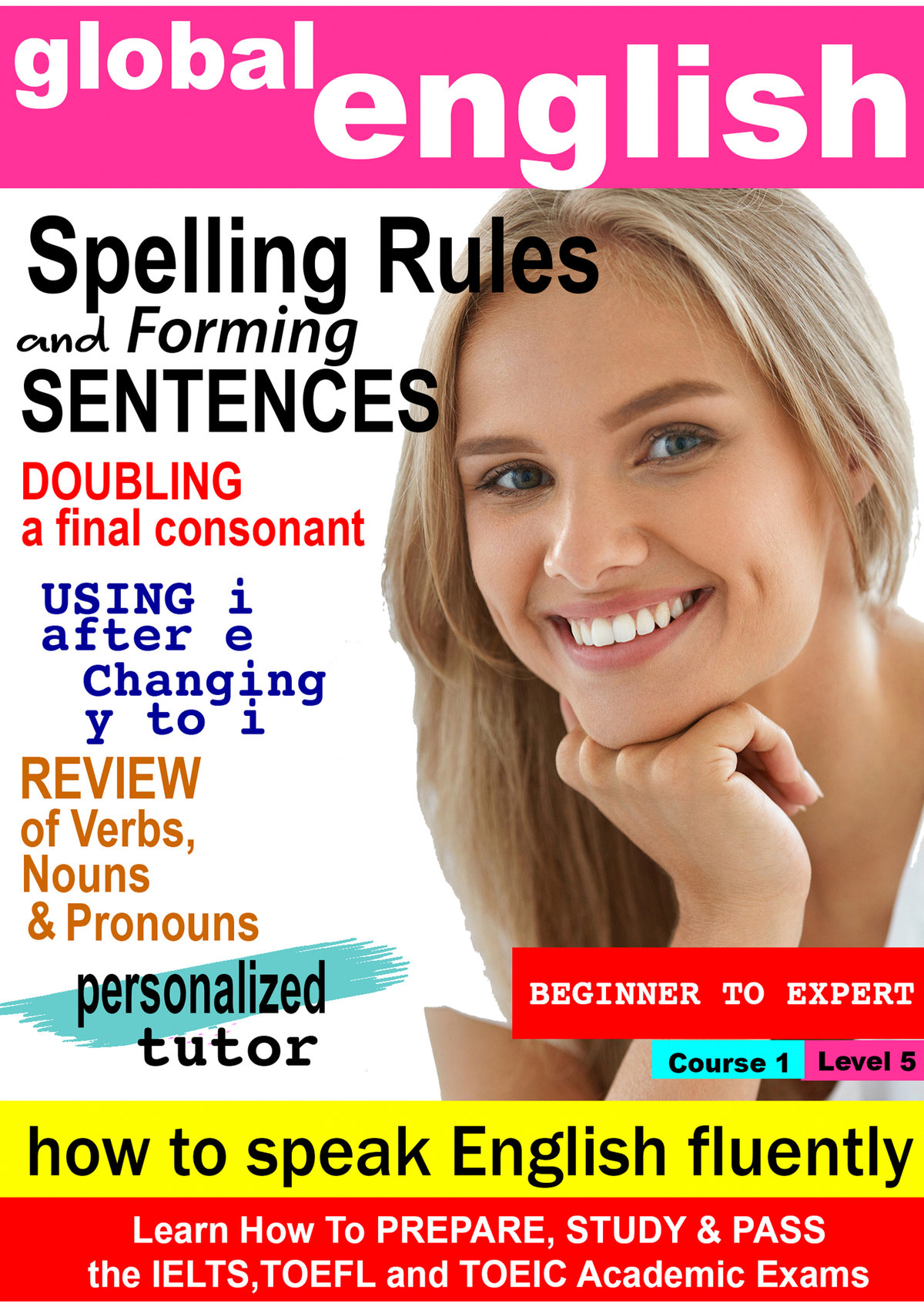 K7005 - Spelling Rules, Review of Verbs, Nouns, Pronouns, Upper/lower case, Identifiers, Present simple & continous tense, Vowels & Consonants, Prepositions of Place, Forming Sentences