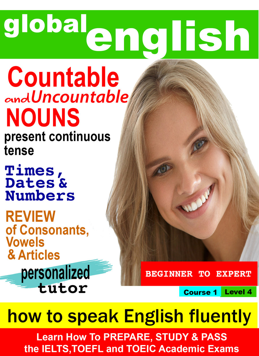 K7004 - Countable and Uncountable Nouns, Present Continuous Tense, Times, Dates & Numbers, Review of Consonants and Vowels, Review of Articles