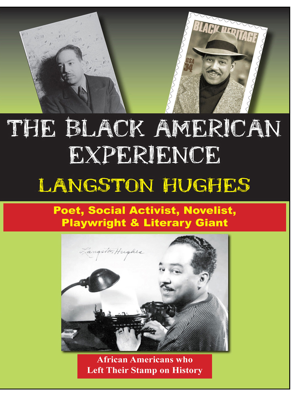 L5747 - Langston Hughes Poet, Social Activist, Novelist, Playwright & Literary Giant