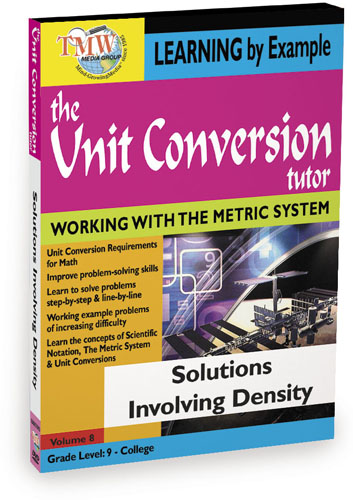 KA8657 - Unit Conversion TutorSolutions Involving Density